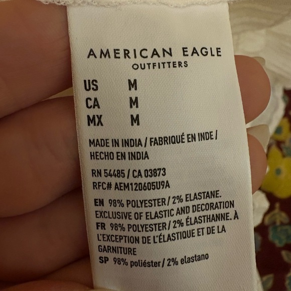 Brand new American Eagle Outfitters Cream vintage style lacy camisole - Picture 6 of 6